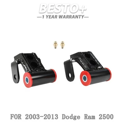 Fit For Dodge Ram 2500 3500 2003-2013 Drop Lowering Shackles 2'' Leveling Kit Foto 1 de 4