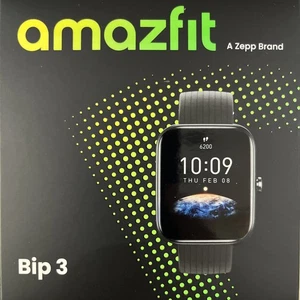 Amazfit Bip 3 A2172 Black 1.69" Large Color Display Bluetooth Smartwatch - Photo 1 sur 5