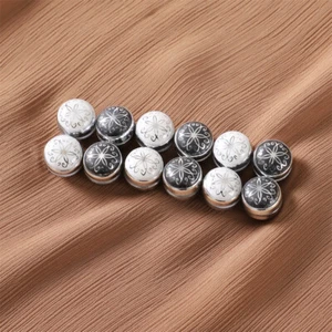 12pcs Strong Magnetic Pin Brooch For Hijab Scarf Headscarf Shawl Round Multi Use - Picture 1 of 15