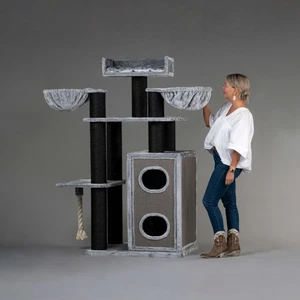 RHRQuality Cat Tree for large cats - Cat Paradise - Large Cat Scratching Post