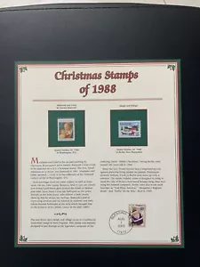 Weihnachtsmarken USA 1988 Sammlertafel PCS ungestempelt - Bild 1 von 1