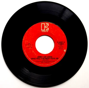 JERRY LEE LEWIS - Who Will The Next Fool Be - Vinyl 45rpm 1979 E-46067 - Imagen 1 de 4