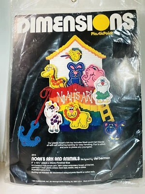NEW Vintage 1983 DIMENSIONS Plastic Canvas Point Noah’s Ark Kit #2514 - Image 1 of 4