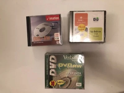 New Set 25 DATALIFEPLUS Verbatim, HP, Imation DVD+RW 4.7 GB Rewritable - Image 1 of 4