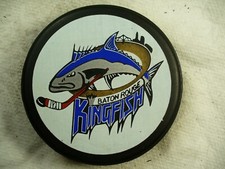 ECHL Baton Rouge Kingfish Logo Blue League Reverse  Hockey Puck Collect Pucks