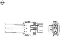 NGK 92134 LAMBDA SENSOR IN FRONT OF THE CATALYST FOR ALPINE,CHEVROLET,OPEL,RENAU