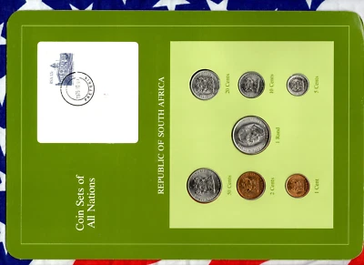 Coin Sets of All Nations South Africa UNC All 1985 but 2 cents 1983 1 Rand KM117 - Image 1 of 4