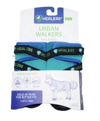 Healers Urban Walkers Dog Boots S/M Shoe Pair Left Right Protection - Image 1 of 4