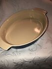 LeCreuset Oval Blue Baking Dish with Handles