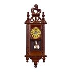 1/12 Scale Vintage Wooded Wall Haning Clock Model Diy Miniatures Dollhouse Decor