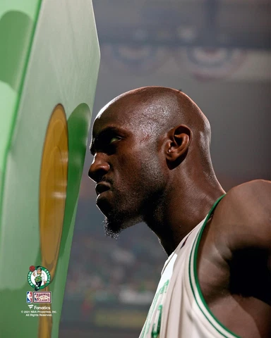 Kevin Garnett Celtics UnSigned Pregame 08 Finalsvs Lakers Close Up Photo Cover
