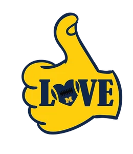 University of Michigan Vinyl Sticker/Decal -NCAA -College Football -Wolverines - Picture 1 of 3