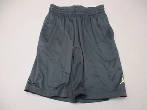 NIKE DRI-FIT JORDAN AIR Size L (12-13) Boys BLK Stretch Waist Running Shorts 495 - Picture 1 of 10
