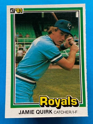 1981 Donruss Jamie Quirk #341 Kansas City Royals - Image 1 of 2