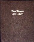 Dansco 6121Quality Coin Album For Draped & Capped Bust Dimes 1796-1837 Storage