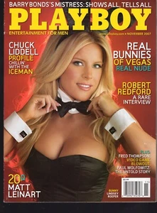 PLAYBOY November 2007 - Real Bunnies Of Las Vegas, Robert Redford Interview - Picture 1 of 2