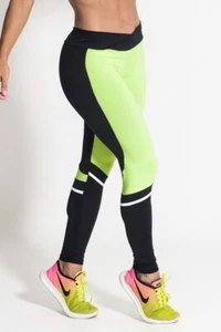 Active wear Workout Shape Pants Leggings 3 Color Black Green White S M L 11602 - Picture 1 of 3
