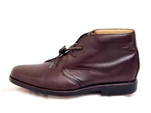 Marks and Spencer air Flex men comfort boots Leather Brown UK 8.5 EU 42.5 - Picture 1 of 9