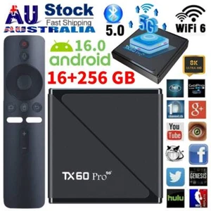 Android 16.0 Smart TV Box 14K Quad Core HD 16GB+256GB WIFI Media Stream Player - Picture 1 of 12