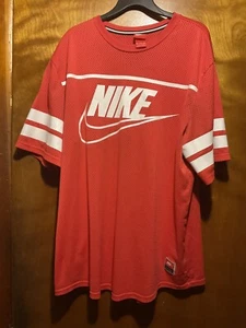Nike Shirt Jersey Red White 2xl XXL - Picture 1 of 7