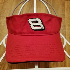 Dale Earnhardt Jr Visor Hat Cap Youth Boys Size Red Chase Authentics Nascar - Picture 1 of 8