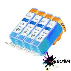 4 Cyan Ink Cartridge for CLI-221 PIXMA IP4600 MP560 MP630 MP980 MX870 - Picture 1 of 1