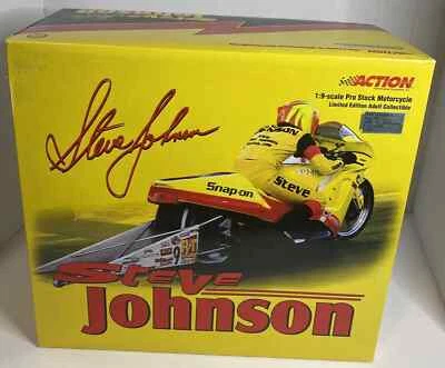Action Steve Johnson 1/9 Snap On P/S Motorcycle "autographed" 2000 diecast - Image 1 of 3