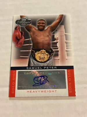 2008 TOPPS CO-SIGNERS UFC SAMUEL PETER SOLO SIGS AUTO SP - Image 1 of 2