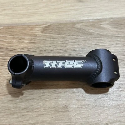 Vástago Titec vintage 1 1/8 pulgadas sin rosca 25,4 mm MTB 125 mm 2 pernos negro MTB A1 Foto 1 de 4