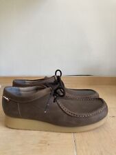clarks wallabees 10uk brown leather 