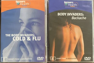 Doco DVD: Discovery Health The Body Invaders - Cold & Flu + Backache (2 x DVDs) - Picture 1 of 5