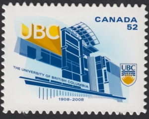 DIE CUT = UNIVERSITY of BRITISH COLUMBIA = Canada 2008 #2264i MNH - Imagen 1 de 1