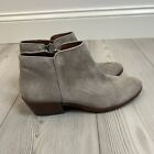 Sam Edelman Petty Ankle Boots Booties Womens Size 8.5M Gray Suede Comfort Shoe