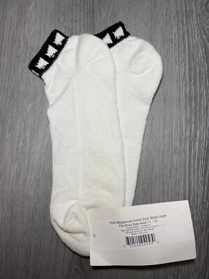 Calcetines deportivos de animadora megáfono negros L 11-12 para adultos ¡NUEVOS CON ETIQUETAS! Foto 1 de 2