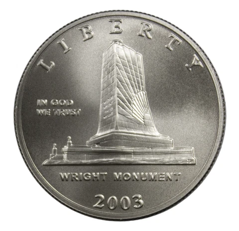 2003 -P First Flight BU Commemorative 50c Half dollar Cover