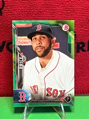 2016 Bowman - David Price #92 - Green /99 (Book Start 1/99) - Image 1 of 2