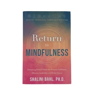 Return to Mindfulness -Paperback Book Shalini Bahl -Personal Success -Mind, Soul - Picture 1 of 18