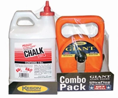 Keson G1003R Giant Chalk Box Combo with 3-Pounds of 1 Count (Pack 1), Red  - Image 1 of 4