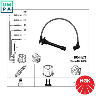 IGNITION CABLE KIT 8650 FOR HONDA F23Z5/F23A1/F23X5/F23W5 2.3L 4cyl ACCORD VI - Image 1 of 4