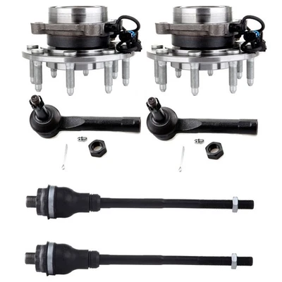 Front Wheel Hub Bearing Tie Rod End For 1999-2000 Chevrolet Silverado 2500 Foto 1 de 4