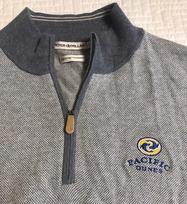 Suéter grande Pacific Dunes Golf Peter Millar 1/4 cremallera mezcla de cachemir Foto 1 de 4