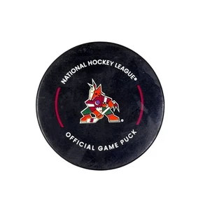 Arizona Coyotes Unsigned InGlasCo 2019 Model Kachina Logo Official Game Puck - Picture 1 of 8
