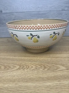 Nicholas Mosse Pottery Ireland 9” X 4.5” Footed Bowl Pear Pattern - Picture 1 of 10