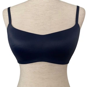 NEW CALVIN KLEIN Liquid Touch Lightly Lined Demi Bra Blue 32D Adjustable Strap - Picture 1 of 7