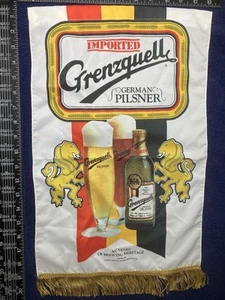 Grenzquell German Pilsner Advertising Banner Imported By Olympia Brewing - Picture 1 of 6