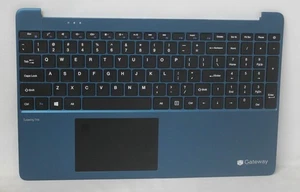 GWTN156-7BL-PALMREST-B-PORTAPOLSI GATEWAY BLU CON KB NERO CON TP "GRADO B" - Foto 1 di 1