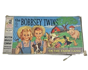 Juego de mesa vintage The Bobbsey Twins On The Farm 4310-7 de Milton Bradley 1957 - Imagen 1 de 12