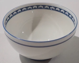 Arrocera Villeroy Boch Casa Azul 5-5/8" Redonda Borde Pluma Azul Alemania - Imagen 1 de 5