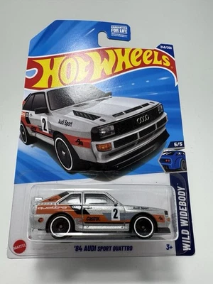 2025 Hot Wheels Treasure Hunt TH '84 Audi Sport Quattro серебристый - чехол P новый - Изображение 1 из 2