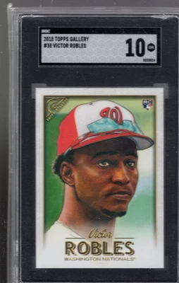 SLA364- 2018 Topps Gallery #38 Victor Robles RC - SGC Gem (10, 98) - Image 1 of 2